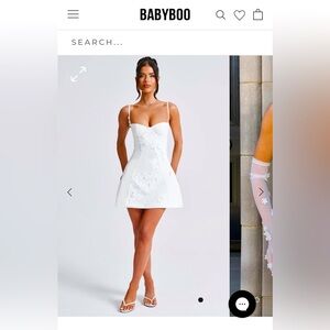 BABYBOO DALARY MINI DRESS - IVORY SIZE L